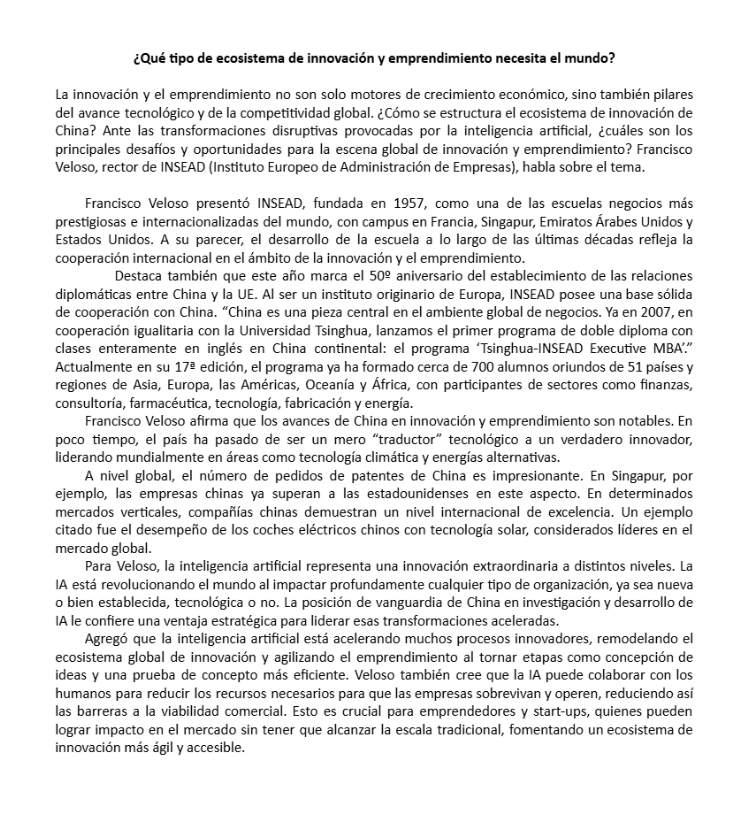 hoy_chile's tweet image. 【Columna WE TALK】
¿Qué tipo de ecosistema de innovación y emprendimiento necesita el mundo? #tsinghua #INSEAD #china #tecnología #emprendimiento