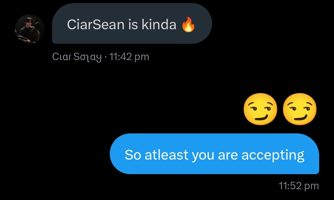 whalehzz's tweet photo. Where are my CiarSean lovers at?? 

Your Ciar has accepted finally 😼 https://t.co/J49GEWUtyV