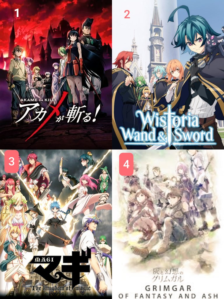 0lofii's tweet photo. بعد مدت ها #انیمه خوب دیدم

1. Akame ga Kil
2.Tsue to Tsurugi no Wistoria
3. Magi 
4. Hai to Gensou no Grimgar https://t.co/Ge5NcfrLdO