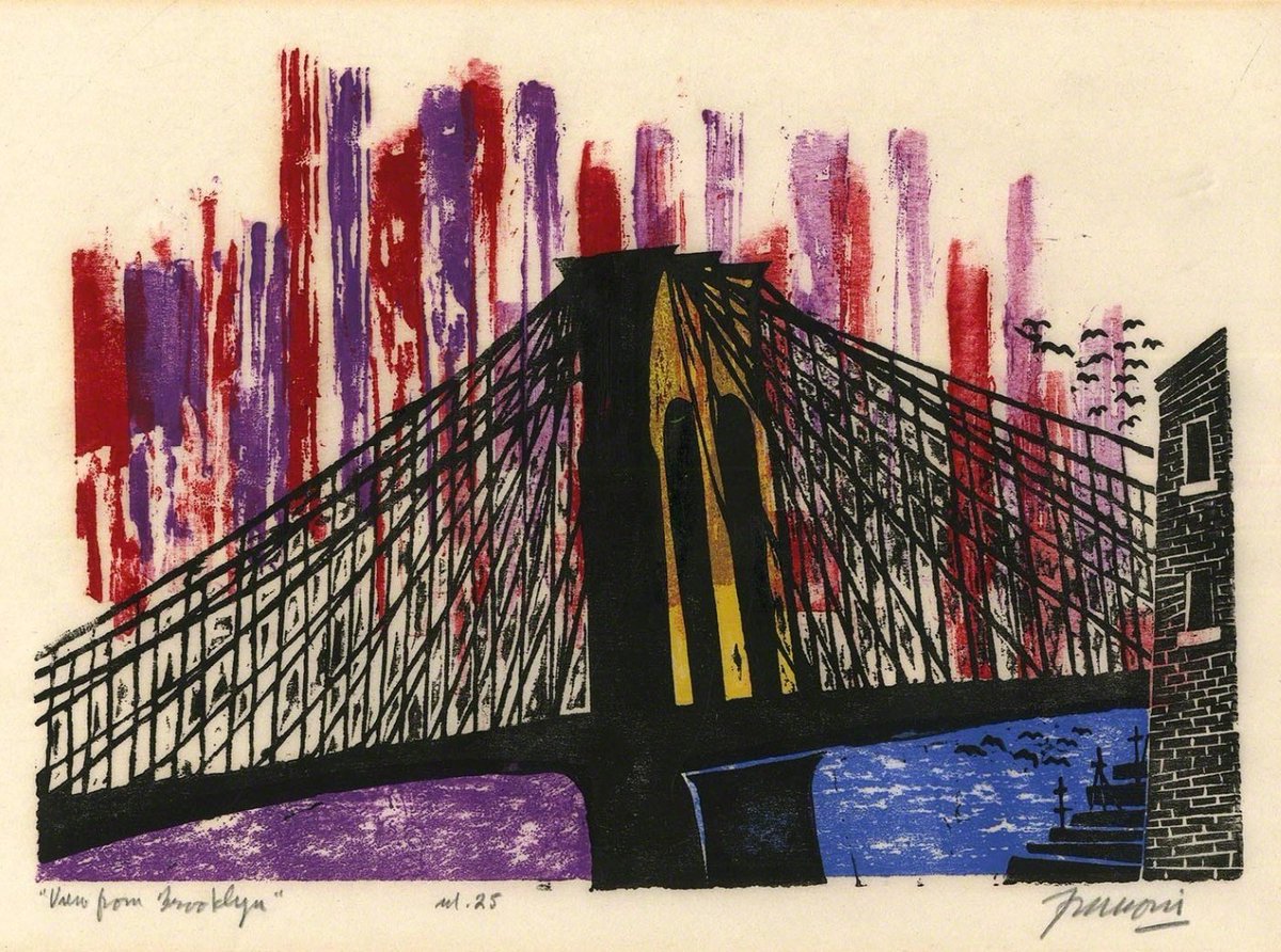 Antonio Frasconi
View From Brooklyn, ca. 1970