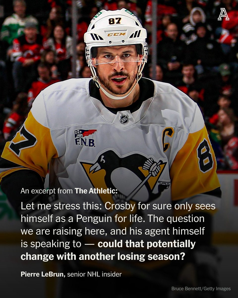 As each losing season piles up in Pittsburgh, the possibility of Sidney Crosby moving on does become more realistic — even if it's still a long shot.

Which is why speculation is growing, writes <a href="/PierreVLeBrun/">Pierre LeBrun</a>.

Could he land in... Montreal?