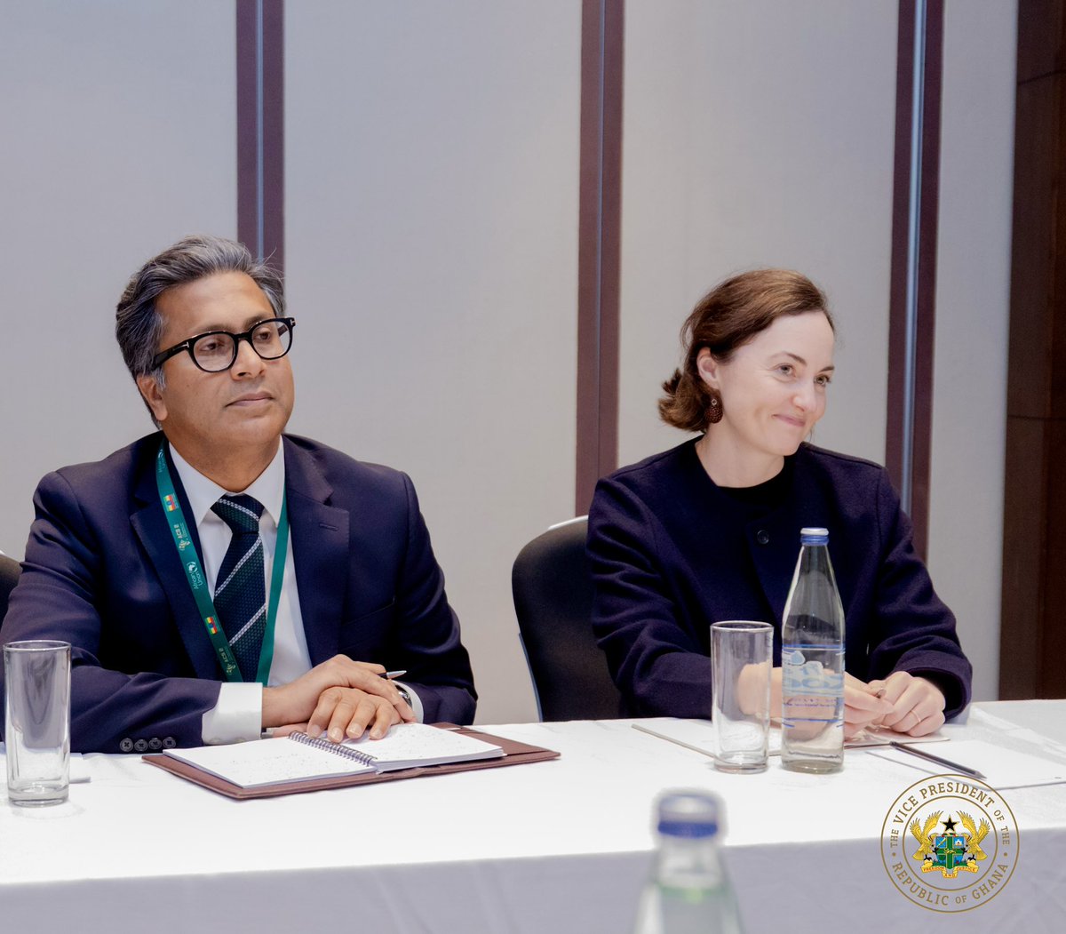 I held a bilateral meeting in Addis Ababa with H.E. Mr. Selwin Hart, Special Advisor to the UN Secretary-General on Climate Action and Just Transition. I accepted Mr. Hart's condolences on the tragic helicopter crash in Ghana, and we went on to discuss the critical importance of