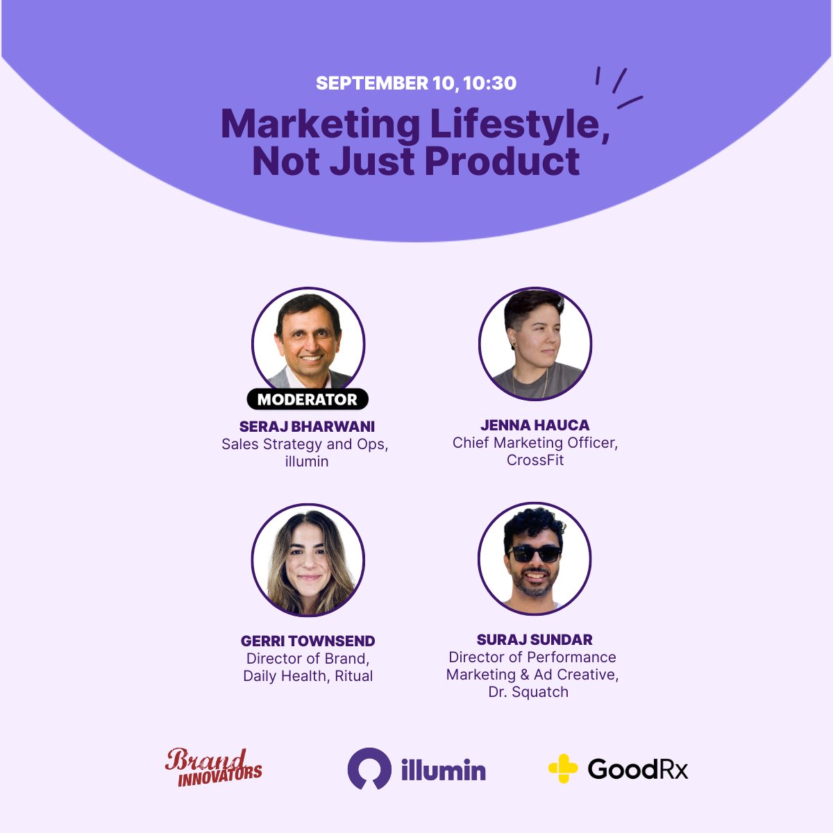 We’re headed to the Brand Innovators GoodRx Health &amp; Wellness Summit on Sept 10 to discuss lifestyle marketing!

Big conversations. Bold ideas. See you there. 💡✨

#BISummit #LifestyleMarketing #HealthAndWellness #BrandInnovation"