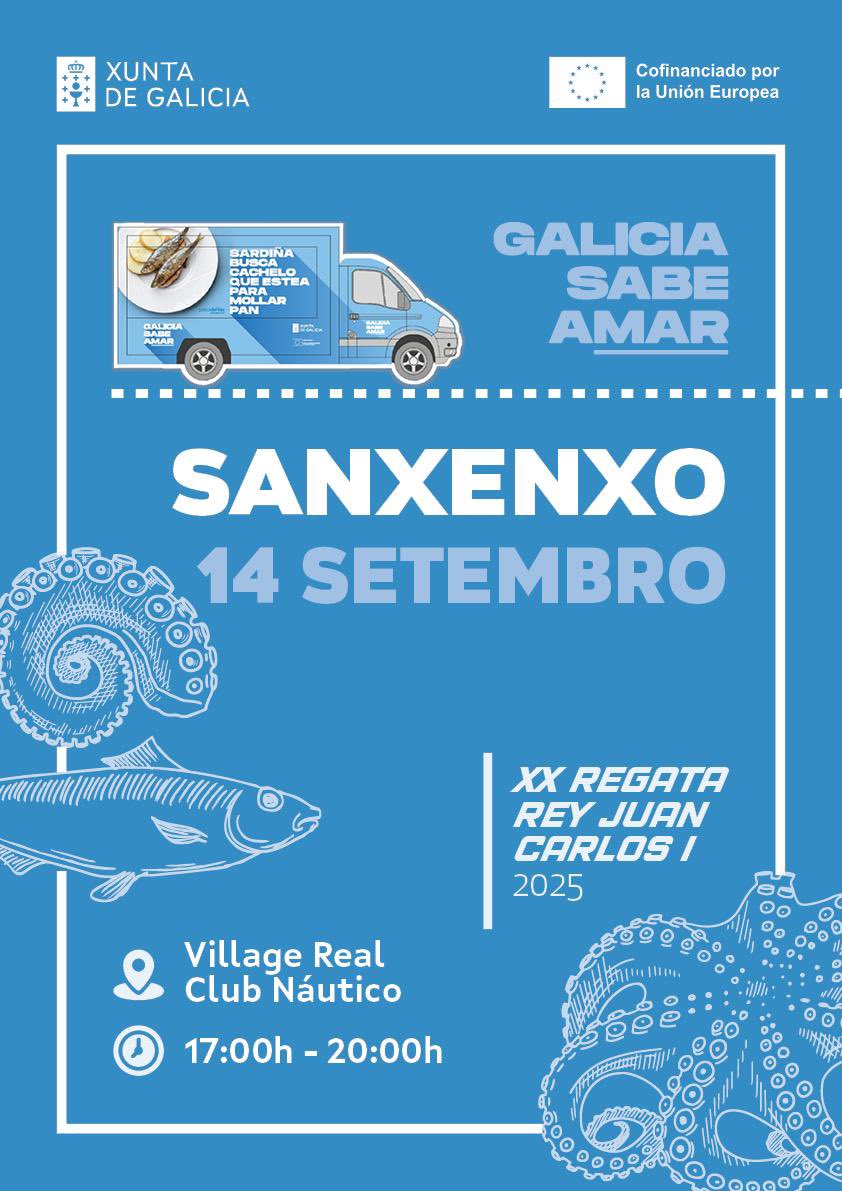 🐙 ¡Plan perfecto para las tardes en Sanxenxo durante la celebración de la X Regata Rey Juan Carlos I – <a href="/elcorteingles/">El Corte Inglés</a> Máster!

El Village del <a href="/rcnsanxenxo/">RCN Sanxenxo</a> acoge una cita muy especial con sabor a mar: la campaña Galicia Sabe Amar de <a href="/MarXunta/">Consellería do Mar</a> 

¿Te lo vas a perder?