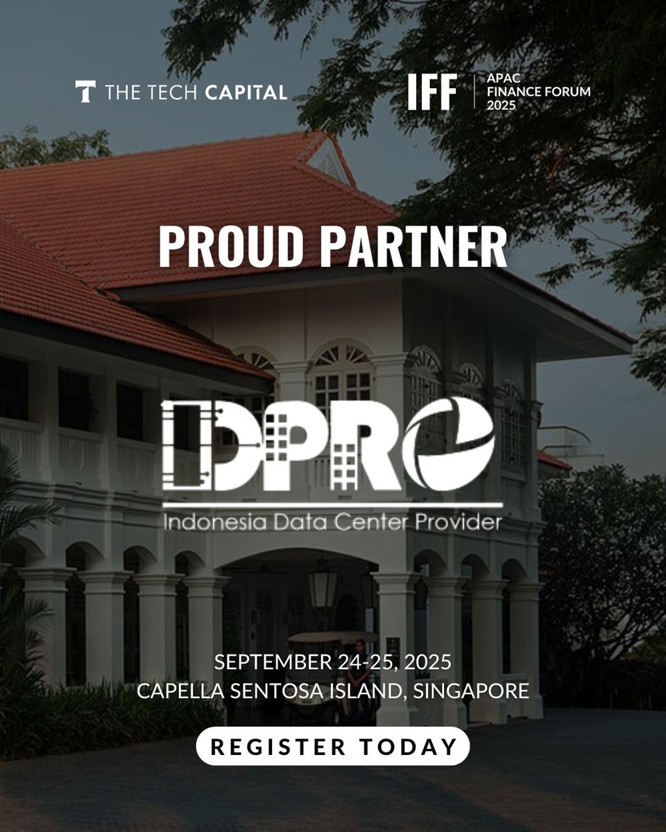 thetechcapital_'s tweet image. Thrilled to welcome IDPRO as an Association Partner for #APAC25! 🇮🇩

As Indonesia’s data centre industry forum, IDPRO drives growth &amp;amp; innovation in digital infrastructure.

Excited to partner with you!
#IDPRO #associationpartner #datacenters #thetechcapital