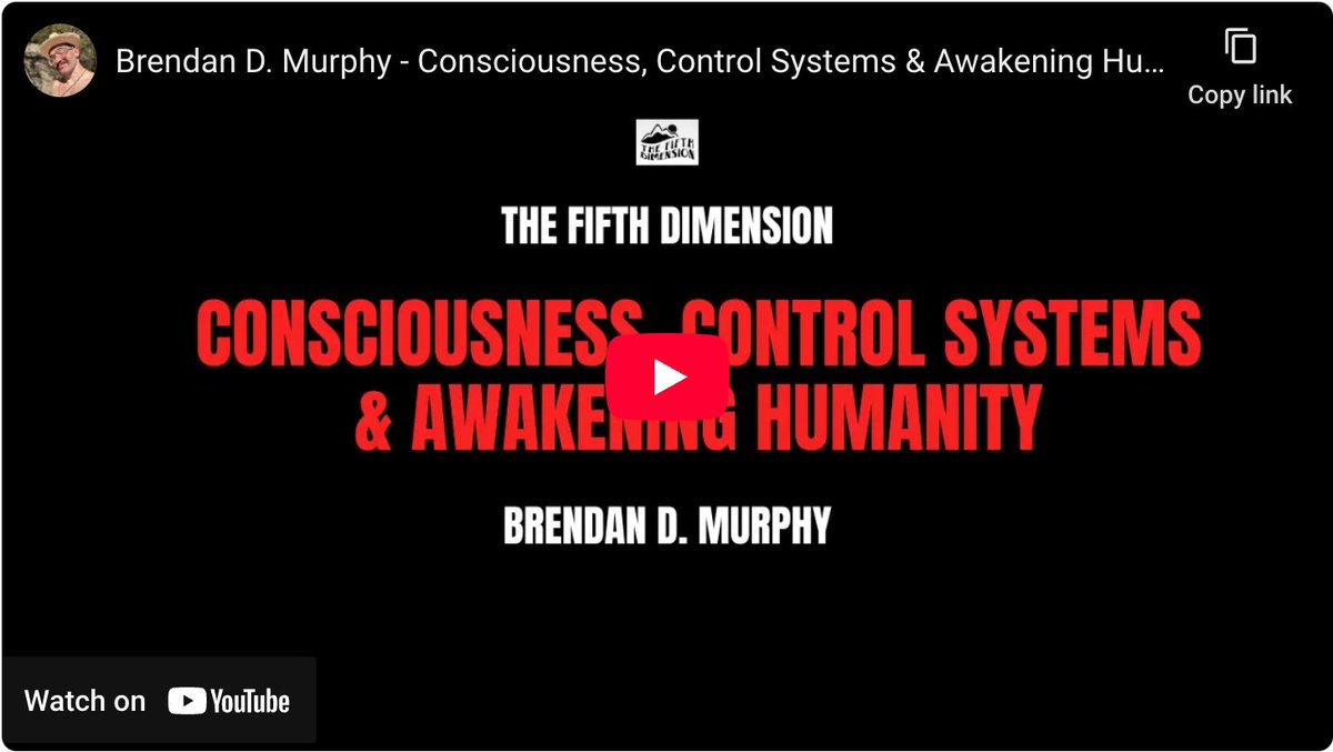 NEW INTERVIEW
Consciousness, Control Systems &amp; Awakening Humanity, by <a href="/BrendanDMurphy/">Brendan D. Murphy</a> open.substack.com/pub/officialbr…