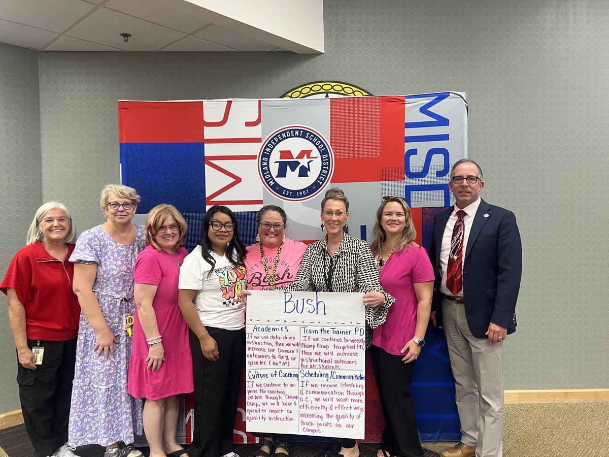 BUSH OC team is committed to excellence! Let's Go Let's Grow! <a href="/MISDOppCulture/">Midland ISD Opportunity Culture</a> #ExcellenceInAction #MISDProud
