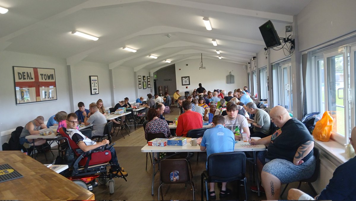 Great <a href="/maps61/">Mark Spurgeon</a> activity session at <a href="/DealTownFC/">Deal Town FC</a> today where so many friendships developing in a friendly atmosphere. Played bingo and lots of indoor activities as well as lots of walking today. Sessions open Tuesfay and Thursdays and new members always welcome #Community