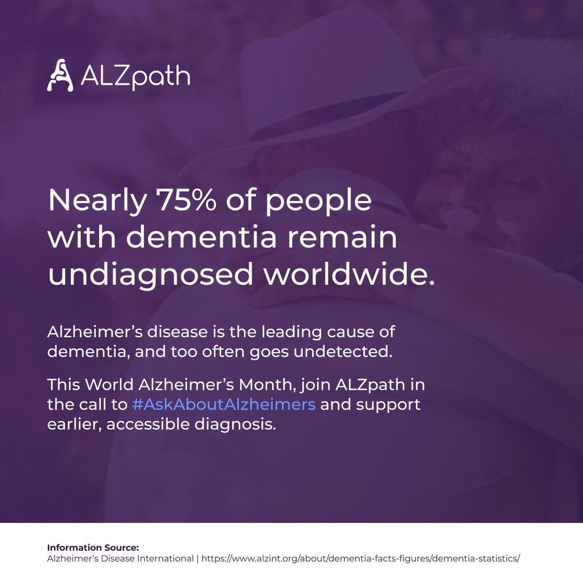 AlZpath's tweet image. September is #WorldAlzheimersMonth, a global call to raise awareness and take action.

Alzheimer’s disease, the leading cause of Dementia, too often goes undetected and leaves millions without answers.

At ALZpath, we’re working to change that. Learn more: alzpath.bio