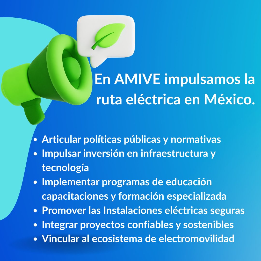 amivemexico's tweet image. #EVDay ¡Únete!  Evento insignia de electromovilidad en México: #EVDayAMIVE #AUTEL @MOBILITYADO @mexico2_pmc 
⬇️emisiones y cuidar el medio ambiente
🚀Impulsar innovación y tecnología
🇲🇽Conectar a México futuro sostenible
Registro: bit.ly/3TYpLlR