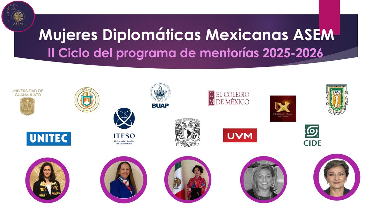 Mujeres Diplomáticas Mexicanas ASEM tweet media