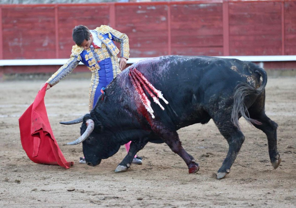 Ovación para Ismael Martín tras lidiar al sexto en Navaluenga