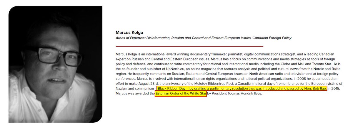 jnarai's tweet photo. Marcus Kolga is a Canada Defence Academy Institute & Macdonald Laurier Institute fellow, he's Estonian of the Laak black-ribbon camper variety. Public affairs & media manipulation are his games, he's a snake & fucking sitaratas stoking war build-up.
https://t.co/rUBKrAO5bo
#SECD https://t.co/U4At8VtqCw