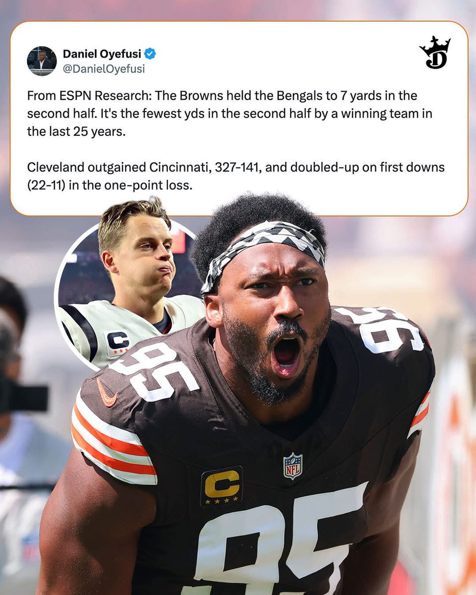 Bro, we held an NFL offense to 7 YARDS in the last two quarters of a professional football game and LOST

This is amazing stuff we’re witnessing