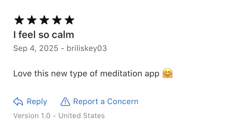 Got my first proper review of Hum from a user