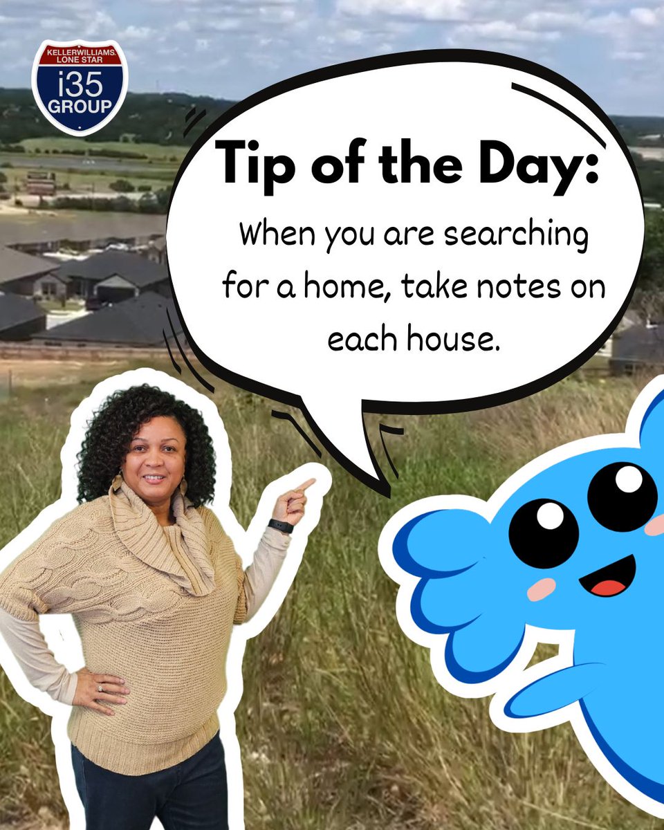 i35Group's tweet photo. 📲 Ready to start your home search in Central Texas? Let the i35 Group guide you every step of the way!

Rachel Leslie, Realtor®
📱254.226.5889
📩 Rachel@i35group.com

#tuesdaytips #homebuyingtips #centraltexasrealestate #i35group #neighborhoodexperts #killeenrealestate https://t.co/CGiZGfiNN2