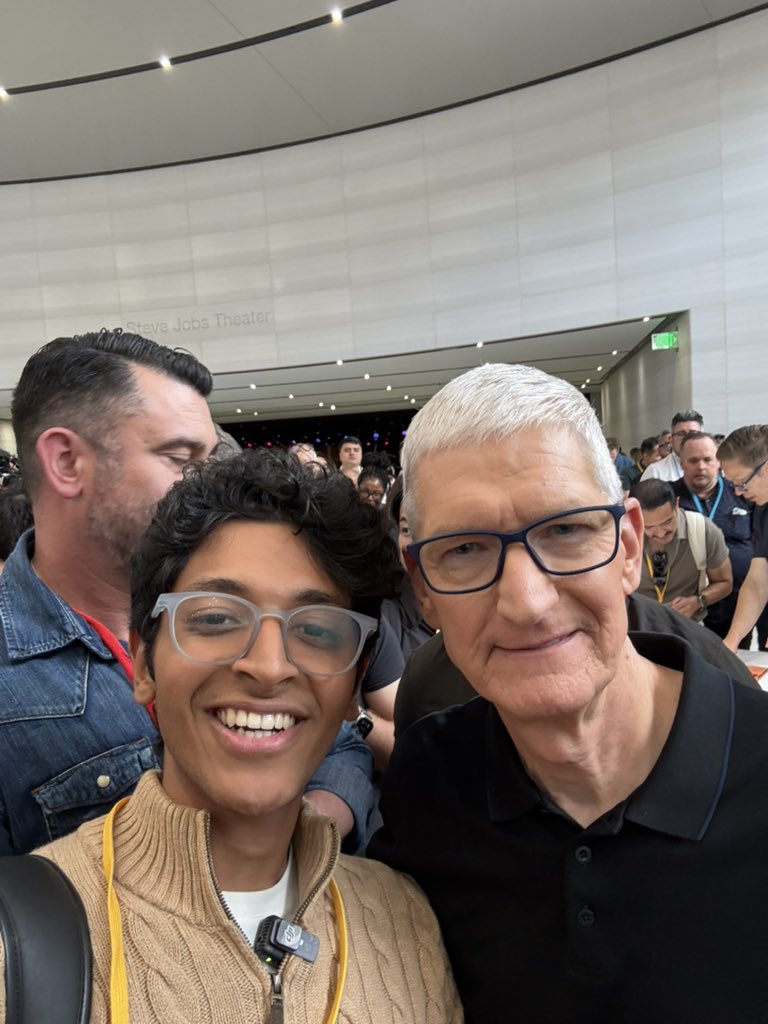 Met Tim Apple today!