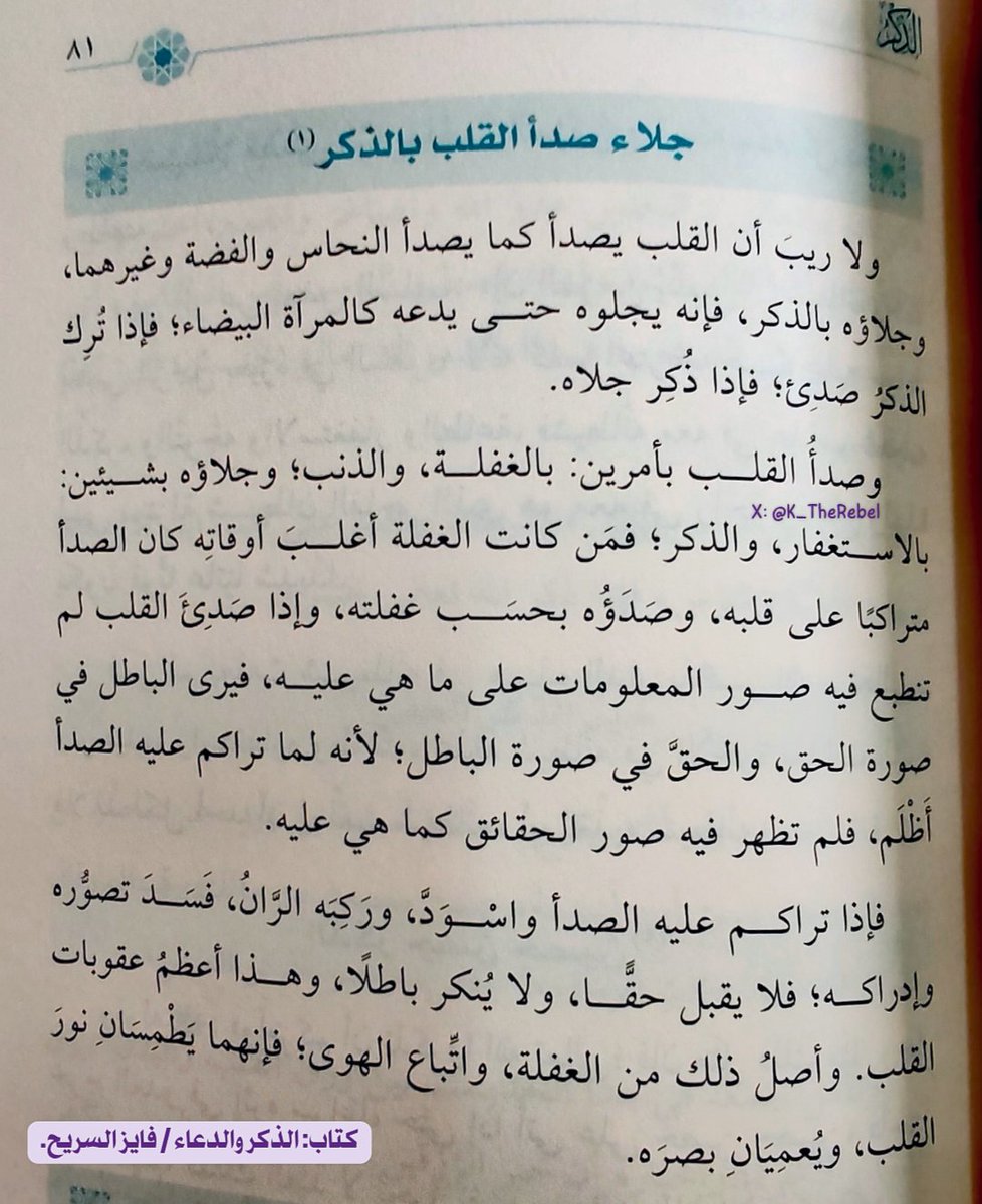 الغفلة واتباع الهوى =يطمسان نور القلب، ويعميان بصره!