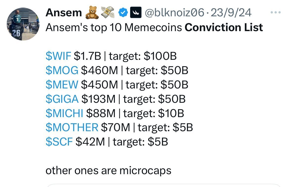 New conviction list just dropped: