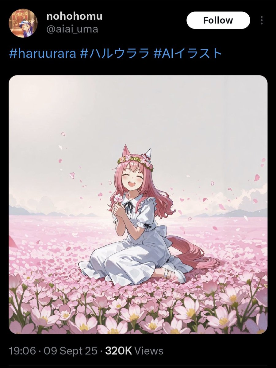 JustMeByRyan's tweet photo. @IlDottoresWife Shame on you. Whether AI art should be credited or not, original post from @aiai_uma tagged it as "AI Illustration" in Japanese so please at least be honest with it. https://t.co/FRIaOlOvEX