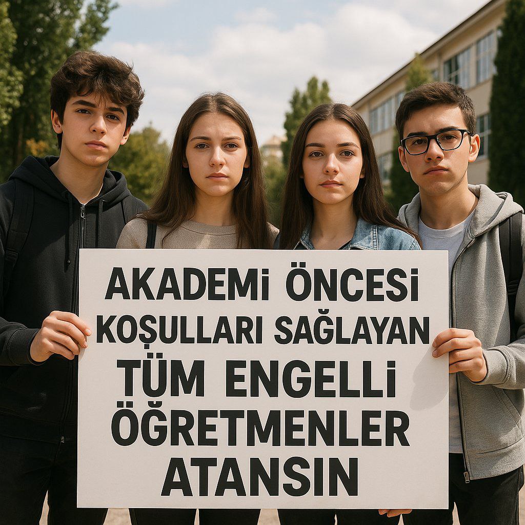 Sayın Cumhurbaşkanım, engelli öğretmenler görev bekliyor. Bu bekleyiş umutla dolu. ♿️ <a href="/RTErdogan/">Recep Tayyip Erdoğan</a> <a href="/Yusuf__Tekin/">Yusuf Tekin</a> <a href="/memetsimsek/">Mehmet Simsek</a> <a href="/HMBakanligi/">T.C. Hazine ve Maliye Bakanlığı</a> #BirAvuçEngelliÖğretmeneAtama