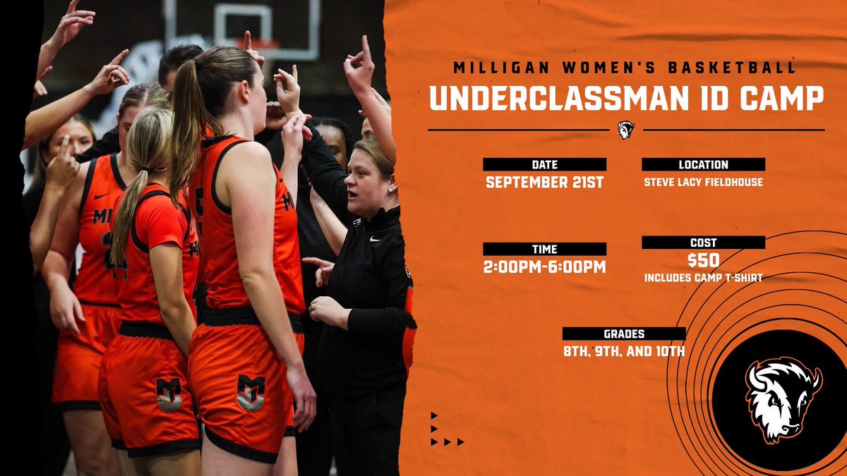 10 days left to sign up for our Underclass ID Camp! We have some great players signed up already, and we’re looking for a few more to join. 

milliganbuffs.com/sb_output.aspx…
Sign up ☝️ and pay at the door.