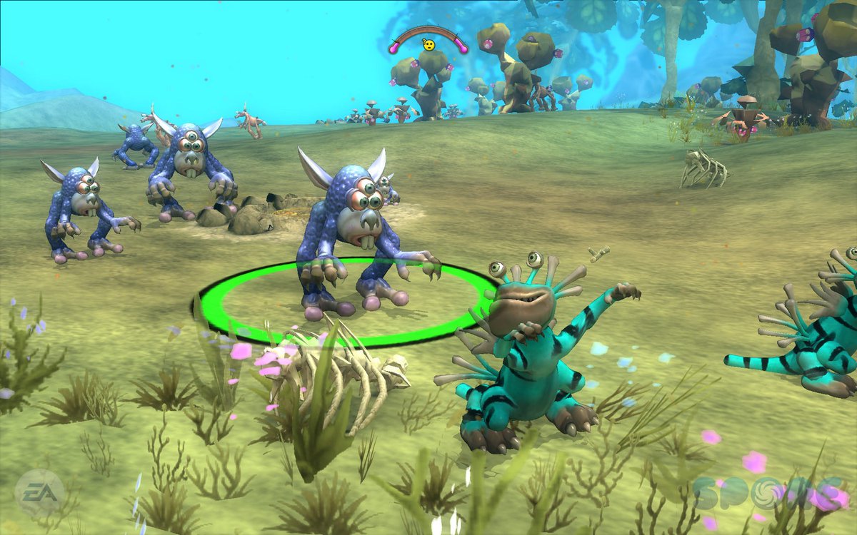 Conexcu7's tweet photo. Spore. Tengo pocos recuerdos de este juego. A mi me gustaba mucho la parte en la que tenias que ir evolucionando y creciendo hasta que ya llegabas a la parte que era como un juego de estrategia... La verdad que cuando llegue a esa parte lo deje... Solo me gusto el principio... https://t.co/V4UZBgSjtq