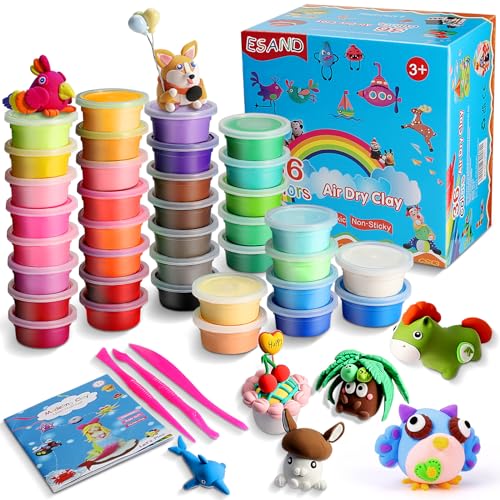 I just received a contribution towards ESAND Air Dry Clay - 36 Colors Modeling Clay Best Gift for Kids, Ultra Light Magic Modeling Clay with Modeling Tools and Project, No-Sticky and Non-Toxic from azh via Throne. Thank you! throne.com/azh #Wishlist #Throne