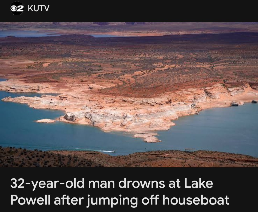 I guess it's true, you can drown in an inch of water.