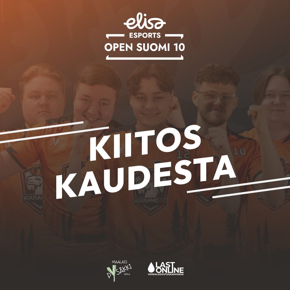 KUUSAMO.gg 2 - 0 ENCE Academy🤏

Kiitos kaudesta 🙌

#KUUSAMOgg #esportsfi #cs2fi