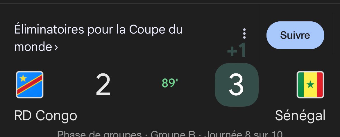 C’est ça, le vrai défi du football de haut niveau…La RDC a encore du chemin à parcourir, mais gardons espoir et travaillons avec courage !!!

<a href="/VidiyeTshimanga/">Vidiye Tshimanga Tshipanda</a> <a href="/FecofaRdc/">Fecofa RDC_Officiel</a> <a href="/EPFKIN1/">EPF-KIN RDC</a> <a href="/Juniorkiaku/">Junior Kiaku Moponami</a> <a href="/OKatuala/">Katuala</a> <a href="/Herita23/">Herita ILUNGA</a> <a href="/Presidence_RDC/">Présidence RDC 🇨🇩</a>