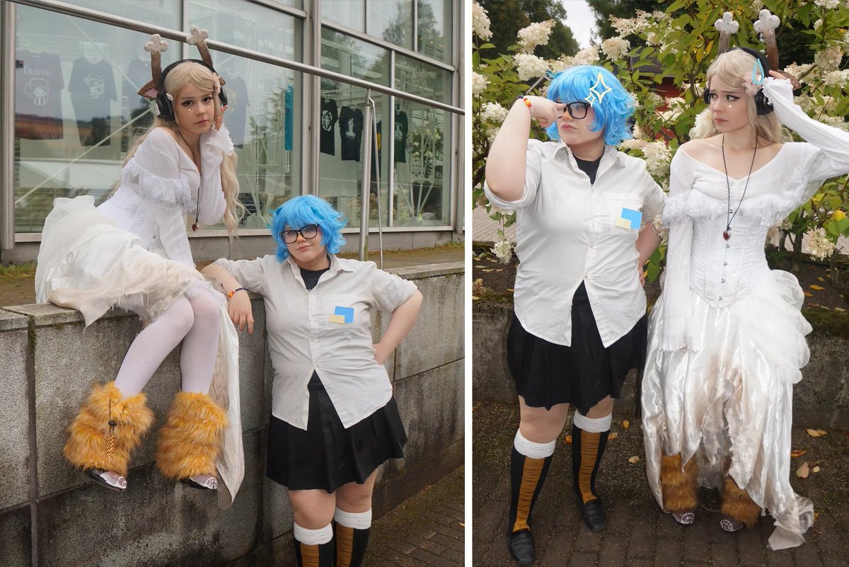 HomoPaavo's tweet photo. That fucking bird that i hate
Noelle @Spidettee
Tenna @jermafangirI
#tracon2025 #tracon #deltarune #berdly #noelle #tenna #cosplay https://t.co/S0fU4LGlXD