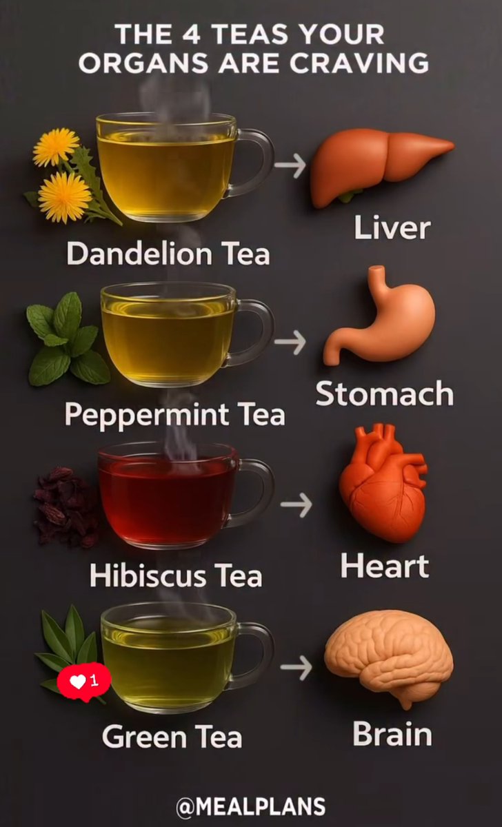 food_health_joy's tweet image. 4 Healthy Tea Recipes For Your Organs🫖
