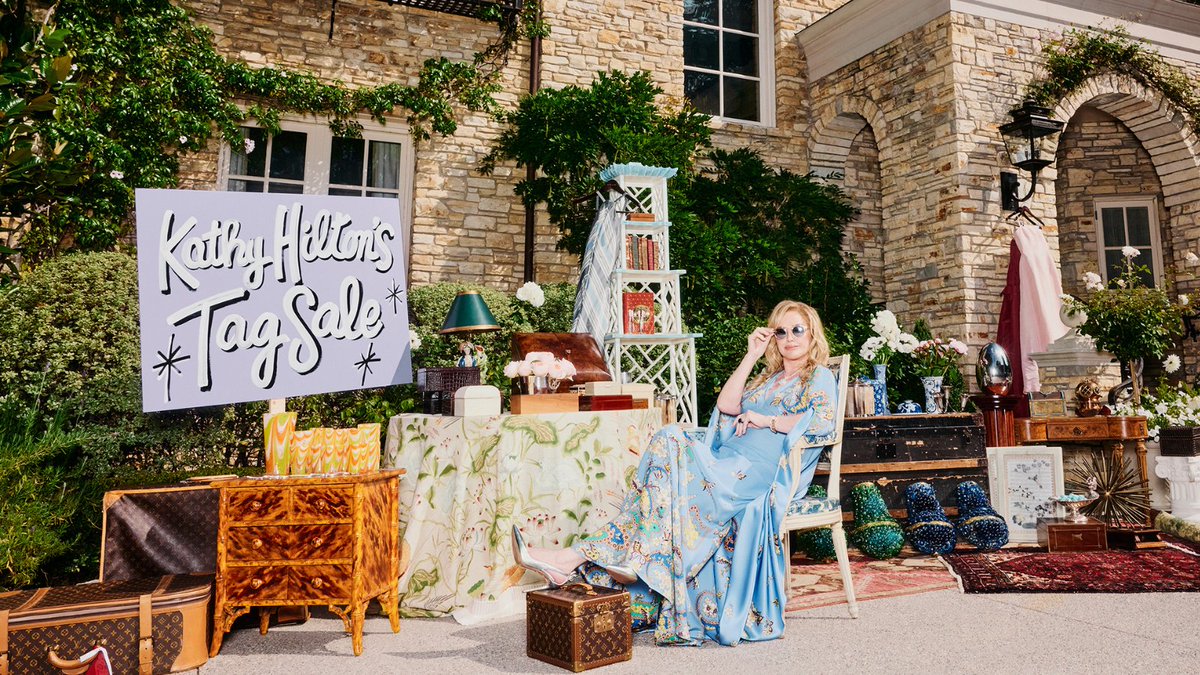 You’re invited! <a href="/KathyHilton/">Kathy Hilton</a>'s Tag Sale drops Tuesday, 9/23 at 9am PST—only on @Chairishco. ⁠
⁠
Sign up for early access to Kathy’s personal collection and be first in line to shop. bit.ly/kathy-hilton-s…