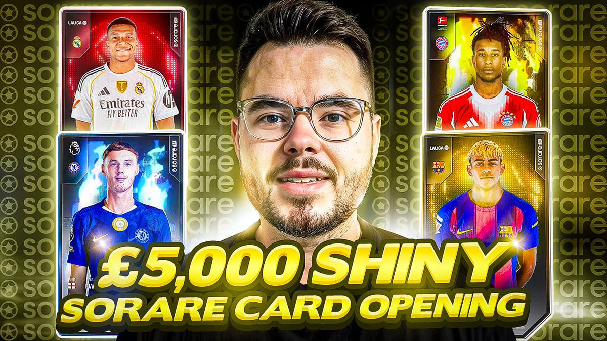 INSANE £5,000 Shiny <a href="/Sorare/">Sorare</a> Card Opening ✨

youtu.be/iNNUJTGaF3s

You don’t want to miss this one, the luck was in! 

I’m giving away a Shiny Onana for this weekend 🔥

🎯Subscribe 
🎯Retweet 

GD Luck 🍀