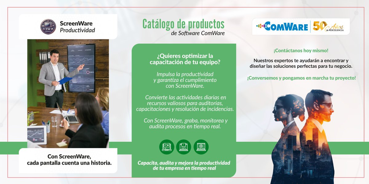 Convierte cada acción en conocimiento.​ Con ScreenWare, transformamos la supervisión en oportunidades de capacitación y crecimiento.​
Con ScreenWare, cada flujo de trabajo se convierte en una oportunidad de mejora y aprendizaje.​
​
#Capacitación #ComWareConecta #ScreenWare