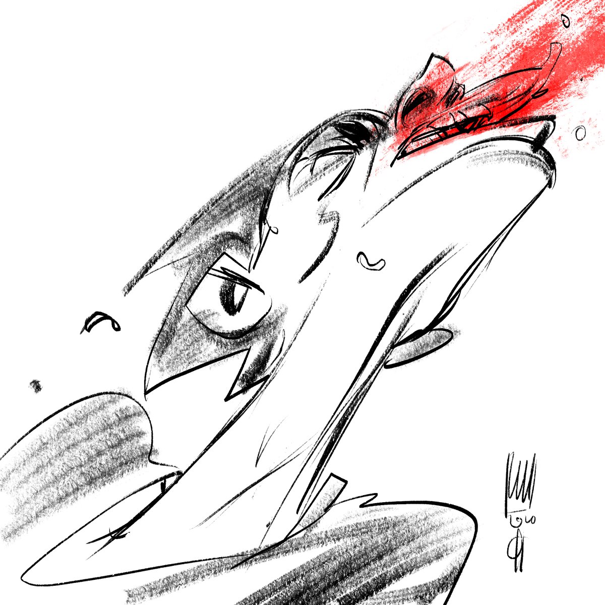 Old sketches. (Procreate) 

Back in 2020 I had a lot on my nerves. Sketching kept me sane. Part 1.
#arttherapy🎨 #red #fist #sketch #digitalart