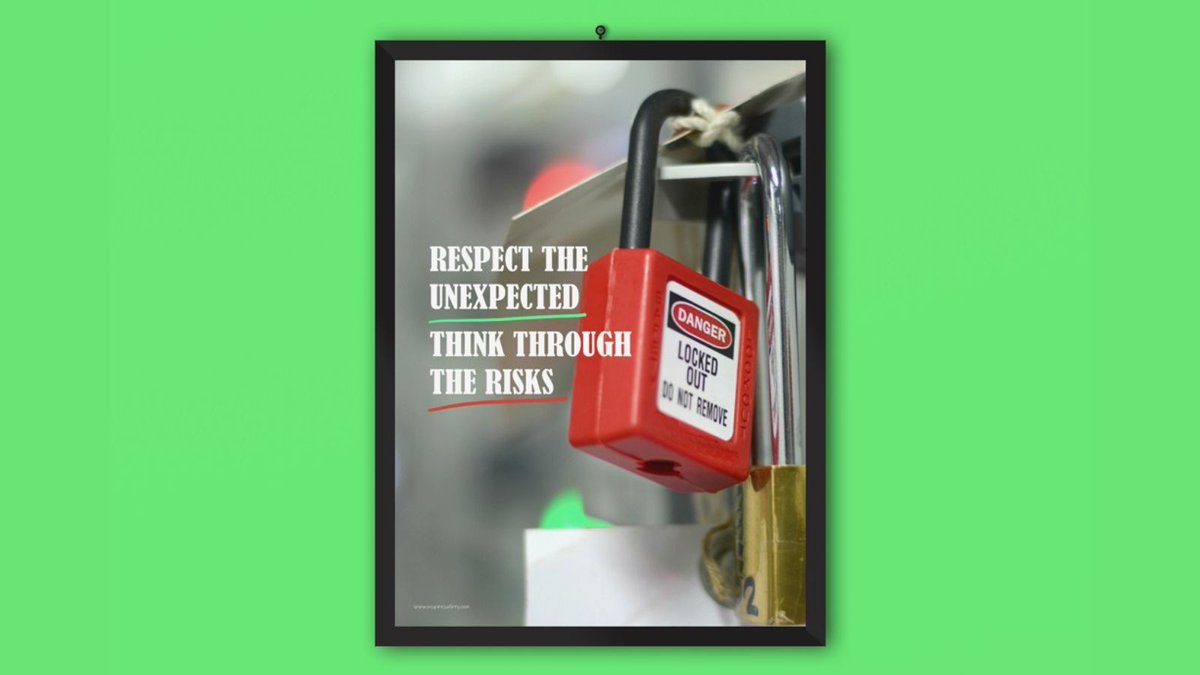 🧠Think through the risks!
👉Inspirational safety posters and more at inspiresafety.com

#safety #safetyposter #motivationalquote