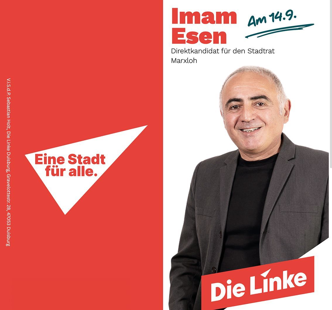 y_ozgurpolitika's tweet photo. 📌Yaşanılabilir bir Duisburg için 

◾️Almanya’da doğan Çewlîgli İmam Esen, Die Linke’den Duisburg için aday. Esen,  “Herkes için yaşanılır bir şehir” sloganıyla yola çıkıyor.

https://t.co/GGdGnuDmMk https://t.co/jOQuapsOFI