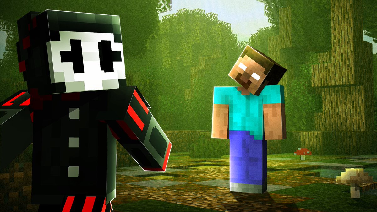 Remade This Minecraft Thumbnail for <a href="/clown_pierce/">ClownPierce</a> for fun (i havent made a horror thumbnail before)