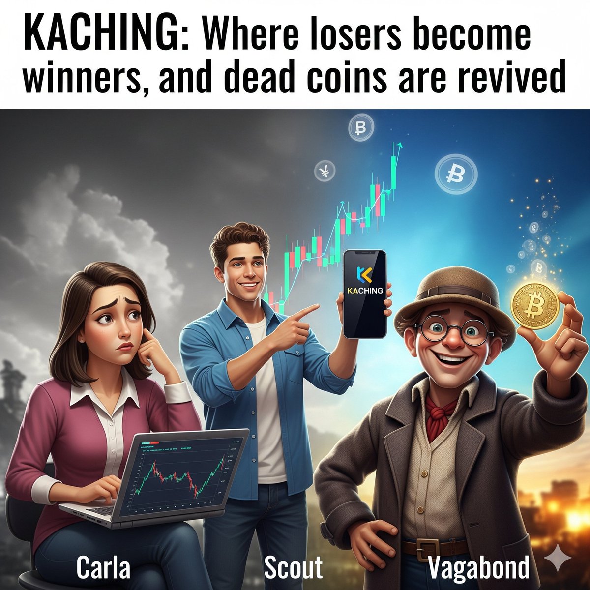 When your portfolio looks like Carla, but you find Kaching and become Scout and Vagabond. <a href="/KachingVIP/">Kaching!</a> #kachingVibes