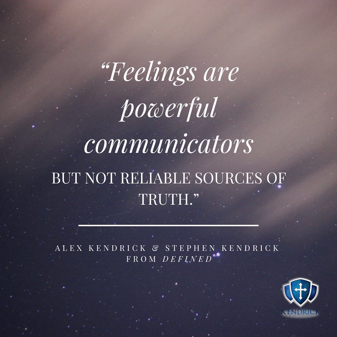 Feelings can guide us, but only God's Word grounds us in truth., image size:1080x1080