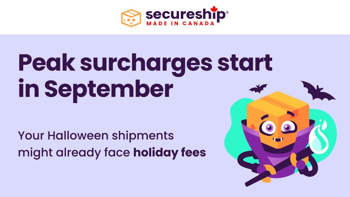 🤯 Surprising shipping fact: “Peak” starts in September. Surcharges can hit mid‑Sept → mid‑Jan (by carrier). 
🎃 Your Halloween shipments might already face fees. 
Ship early or be strategic. 
Easy and transparent shipping with Secureship: buff.ly/16Lme4B