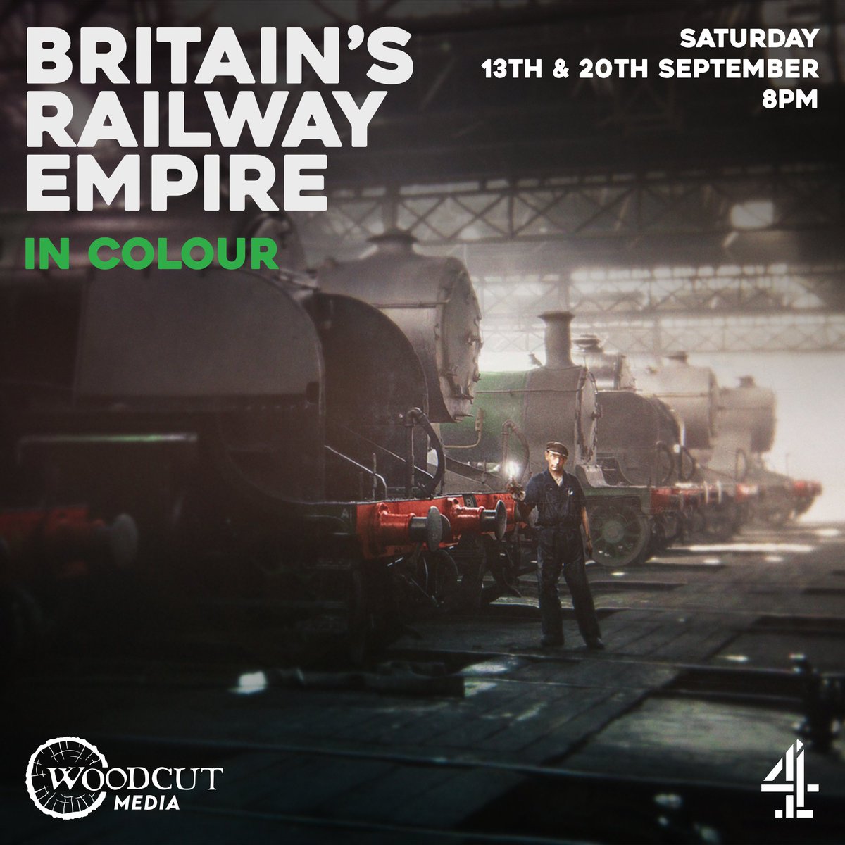 I'm delighted to finally reveal that a new series I worked on begins on <a href="/Channel4/">Channel 4</a> this weekend.  

I was commissioned to colourise a series of photos for the show, including this promotional image.

'Britain's Railway Empire in Colour' starts on Saturday 13th September at 8pm.