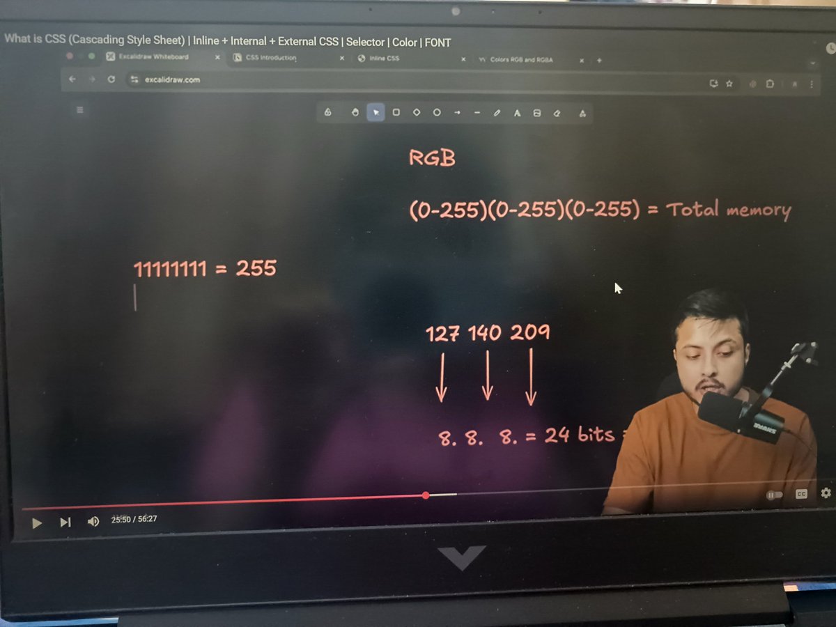 DhruvishaV39420's tweet image. Lecture 7  MERN journey successfully completed with @rohit_negi9
CSS basics → Inline | Internal | External
Selectors → Element / ID / Class / Group
Colors → Named | RGB | HSL | Hex
Fonts → Size | Family | Weight | Style
@adityatandon02 @CoderArmy
#MERNStack #CSS