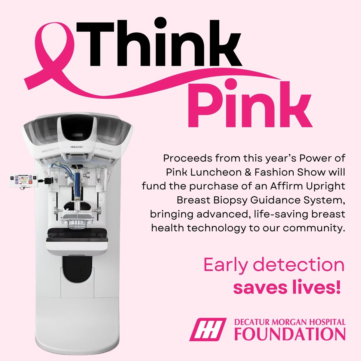 Proceeds from this year’s DMH Foundation Power of Pink Luncheon &amp; Fashion Show will fund the purchase of an Affirm Upright Breast Biopsy Guidance System, bringing advanced, life-saving breast health technology to our community.  bit.ly/4m95nKm