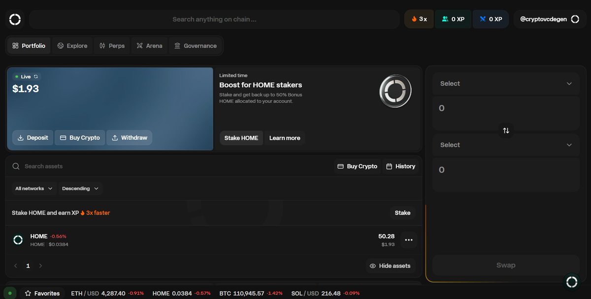 cryptovcdegen's tweet image. i&apos;m stake 267 $HOME in @defidotapp and have 0 XP for 1 month
what I do wrong?🤔