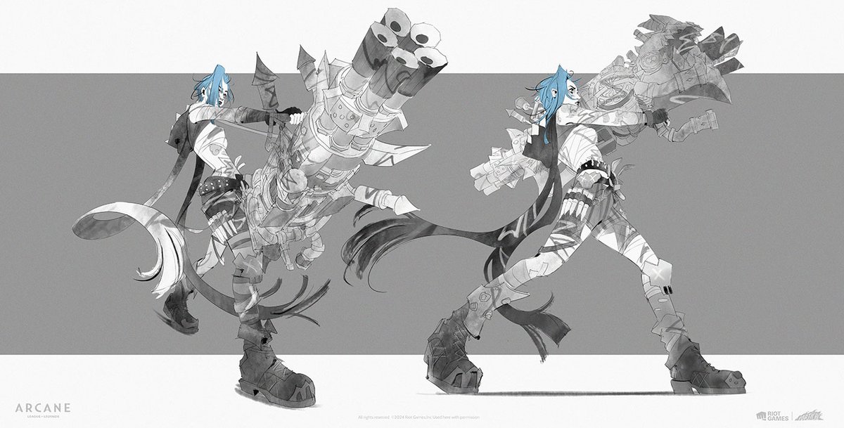 final battle jinx with her rhino gun by aliya chen