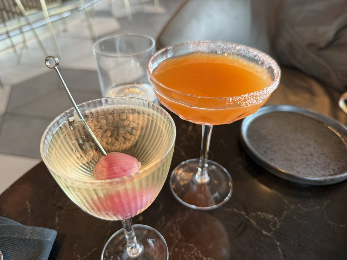 Thumbs up for Geo-82!

Service was fantastic. I really liked the Manhattan in the Morning mocktail and the Caramelized Leek Martini.