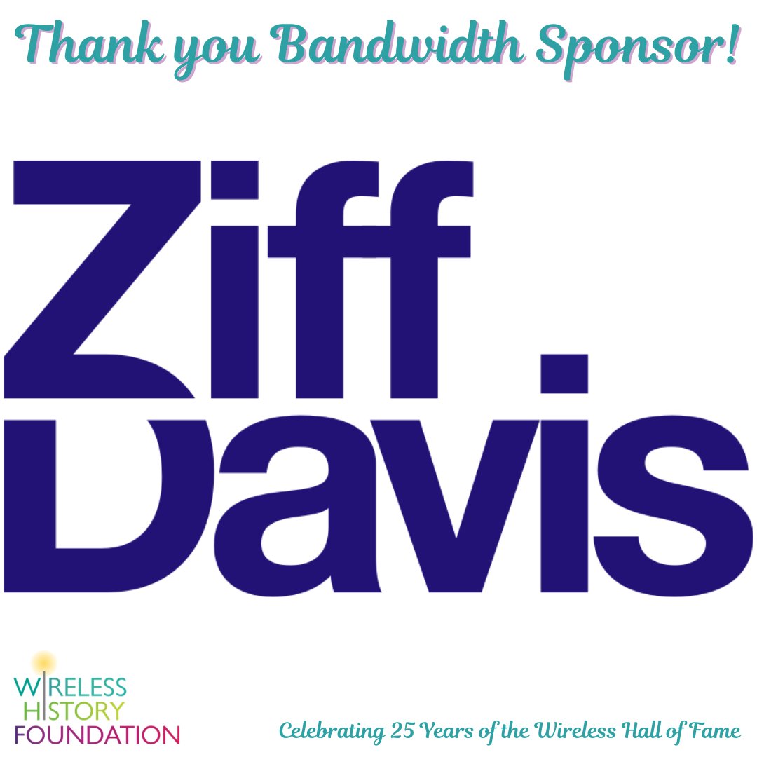 Thank you to Bandwidth sponsor Ziff Davis, for honoring their Board of Directors member Neville Ray as he is inducted into the Wireless Hall of Fame. Congratulations to Neville and all the honorees for their career achievements. 

#Wireless #WirelessHistory #WirelessHallofFame